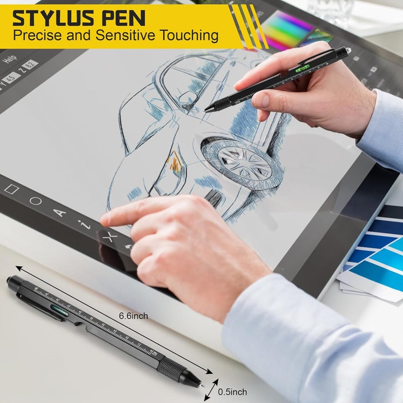 MAFEHAN Father’s Day Gifts for Dad – 9-in-1 Multi-Tool Pen with Engraved Keychain, Unique Dad Gifts from Daughter Son Wife – Birthday Gift for Men Who Have Everything, Handy Gadgets for Husband & Grandpa - Image 4